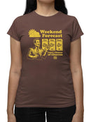 Officially Licensed Hola Churro Weekend Forecast Churro Fun Women's T-shirt