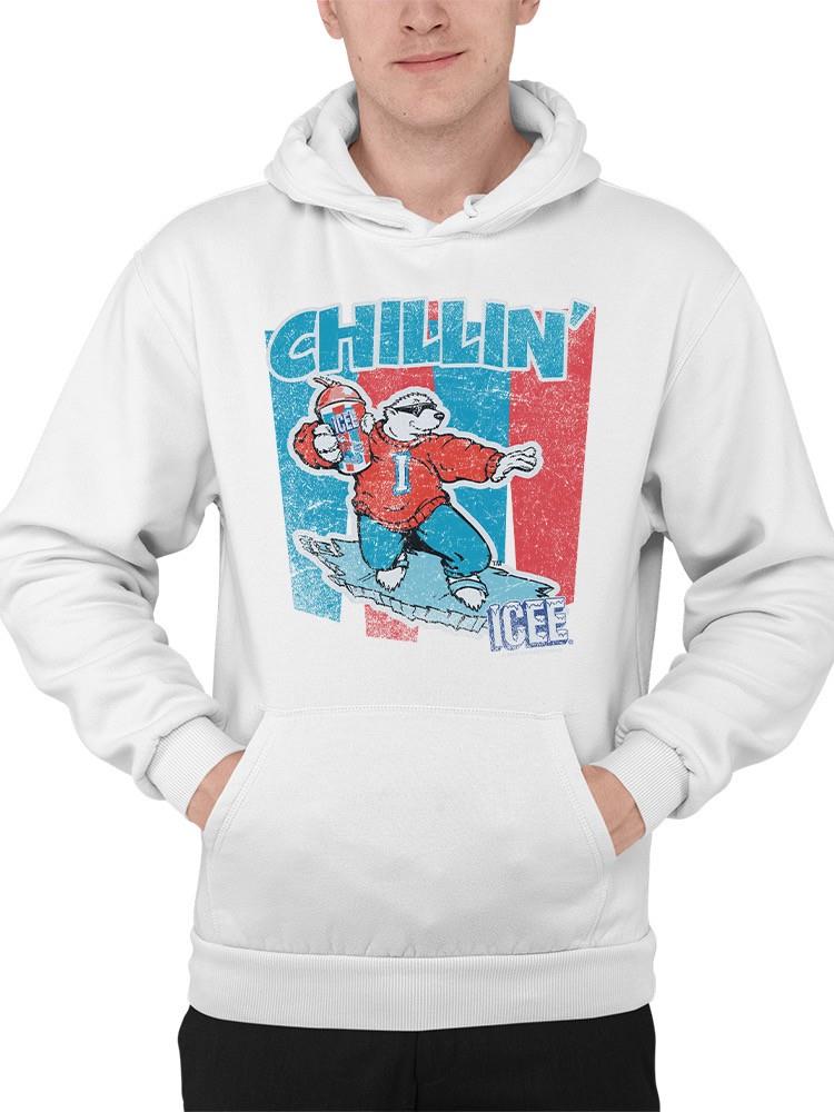 Officially Licensed ICEE Chillin' Polar Bear - Retro Graphic Men's Hoodie