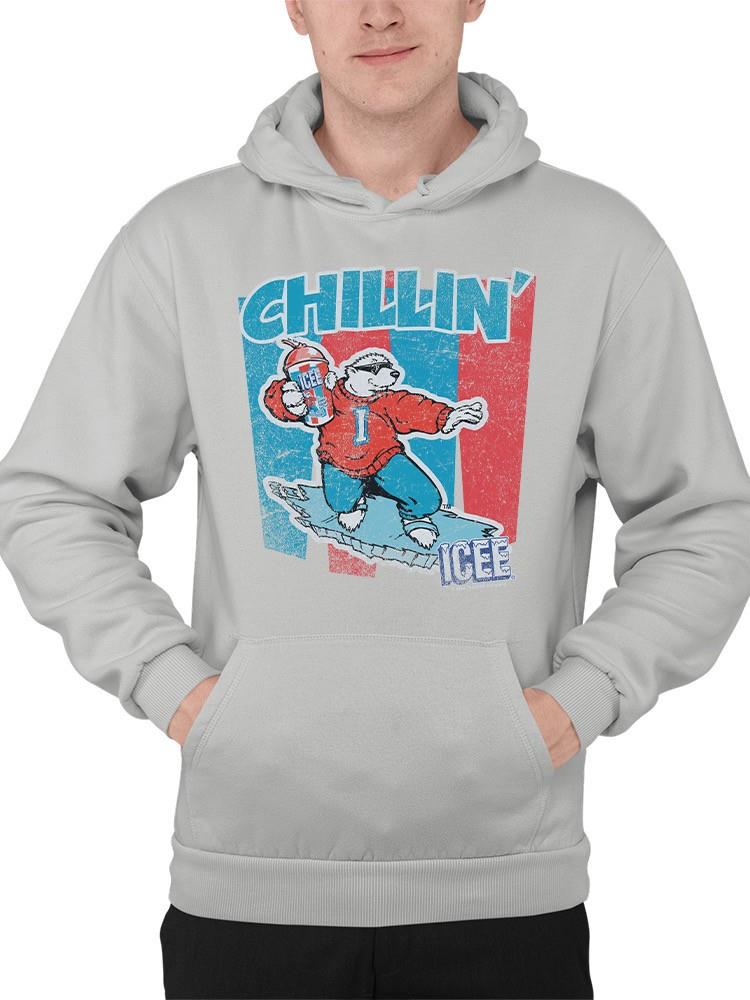 Officially Licensed ICEE Chillin' Polar Bear - Retro Graphic Men's Hoodie