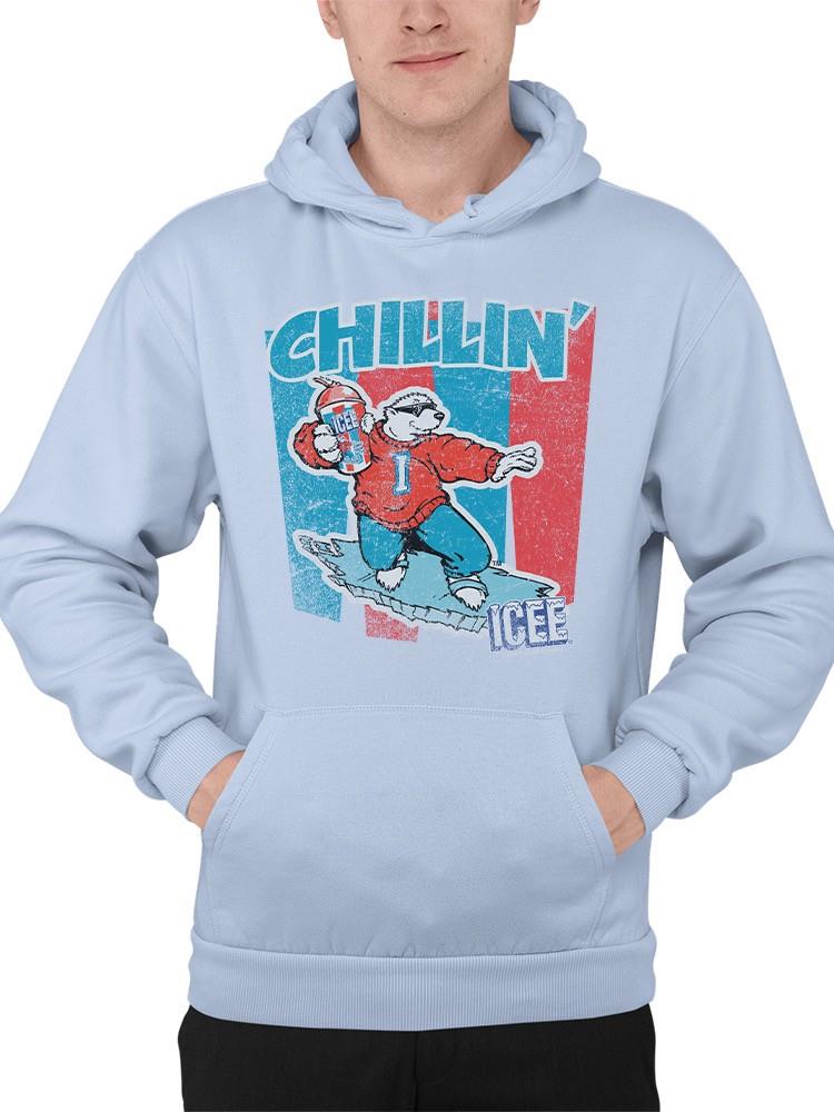 Officially Licensed ICEE Chillin' Polar Bear - Retro Graphic Men's Hoodie
