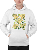 Officially Licensed ICEE Fun, Festive, And Shamrock-Themed Bear Men's Hoodie