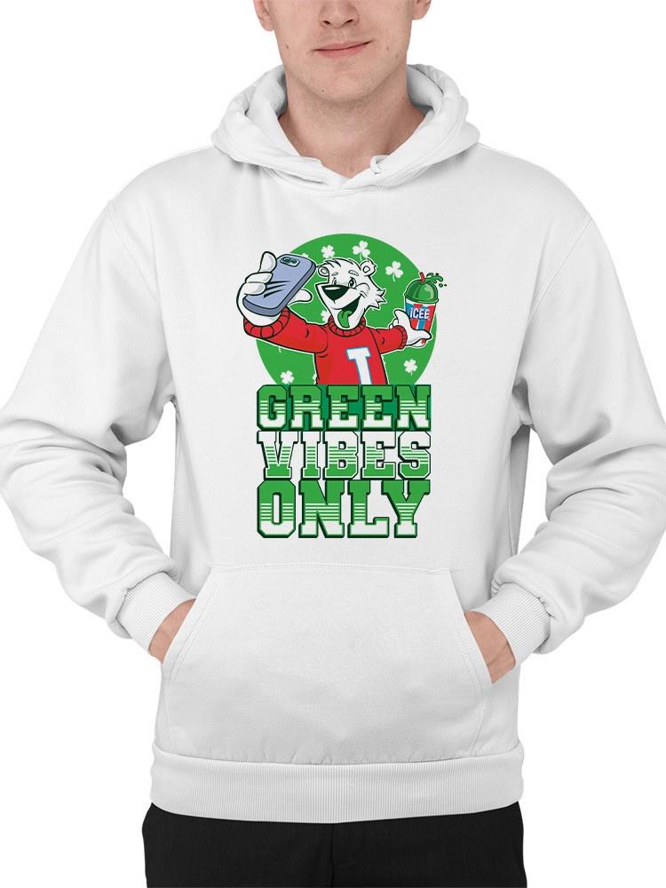 Officially Licensed ICEE Green Vibes Only - Festive St. Patrick's Fun Day  Men's Hoodie
