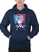 Officially Licensed ICEE Polar-Bear Love - Adorable Cool Heart Graphic Men's Hoodie