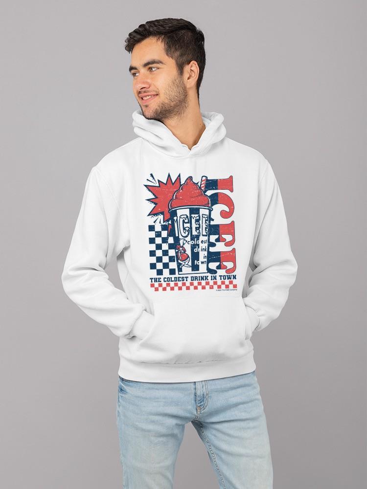 Officially Licensed ICEE Retro Cool Explosion - 'Coldest Drink In Town' Graphic Men's Hoodie