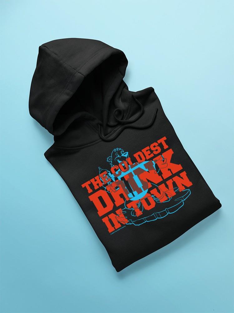 Officially Licensed ICEE Bold Chill Bear - 'Coldest Drink In Town' Graphic  Men's Hoodie