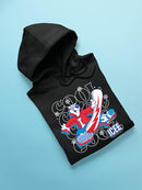 Officially Licensed ICEE Snowy Cool Vibes - Bear Snowboarding Graphic Men's Hoodie