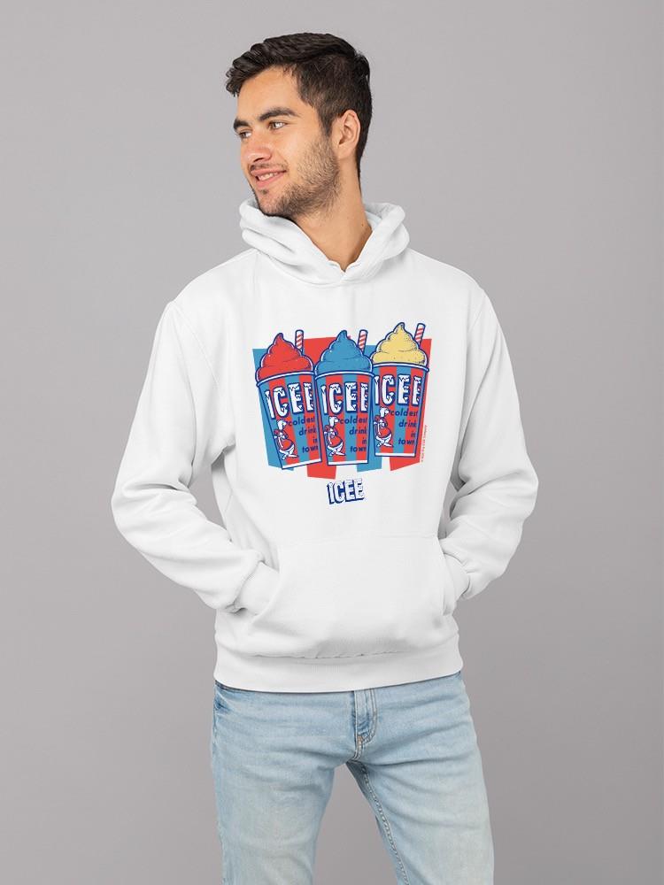 Officially Licensed ICEE Triple Chill Treats - Ice Slush Retro Graphic Men's Hoodie