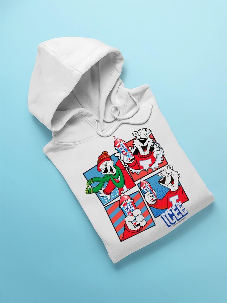 Officially Licensed ICEE Winter Chill Fun - Bear Seasonal Collage Men's Hoodie