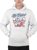 Officially Licensed ICEE Patriotic Retro Bear Slush Graphic Men's Hoodie
