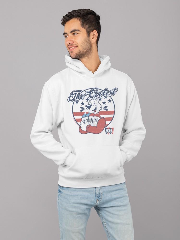Officially Licensed ICEE Patriotic Retro Bear Slush Graphic Men's Hoodie