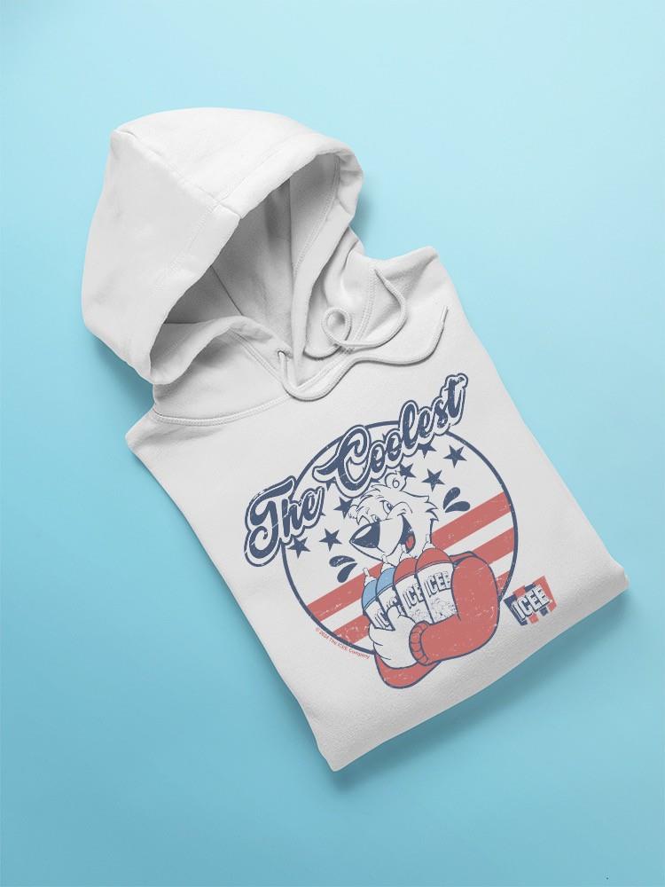 Officially Licensed ICEE Patriotic Retro Bear Slush Graphic Men's Hoodie