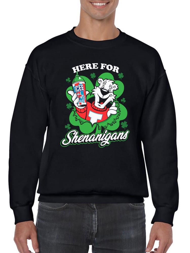Officially Licensed ICEE Here For Shenanigans - St. Patrick's Day Men's Sweatshirt