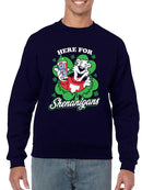 Officially Licensed ICEE Here For Shenanigans - St. Patrick's Day Men's Sweatshirt