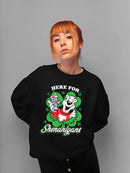 Officially Licensed ICEE Here For Shenanigans - St. Patrick's Day Women's Sweatshirt