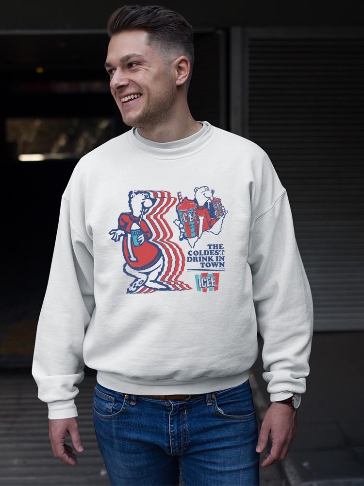 Officially Licensed ICEE Retro Vibes - The Coldest Drink In Town Men's Sweatshirt