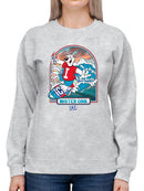 Officially Licensed ICEE Surfing Wave Vibes - Cool Graphic Women's Sweatshirt