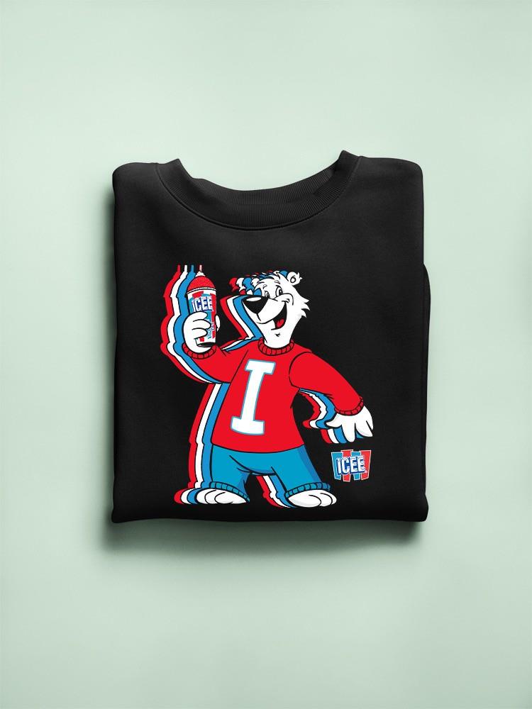 Officially Licensed ICEE Chill Polar-Bear Graphic - Fun Retro Style Women's Sweatshirt