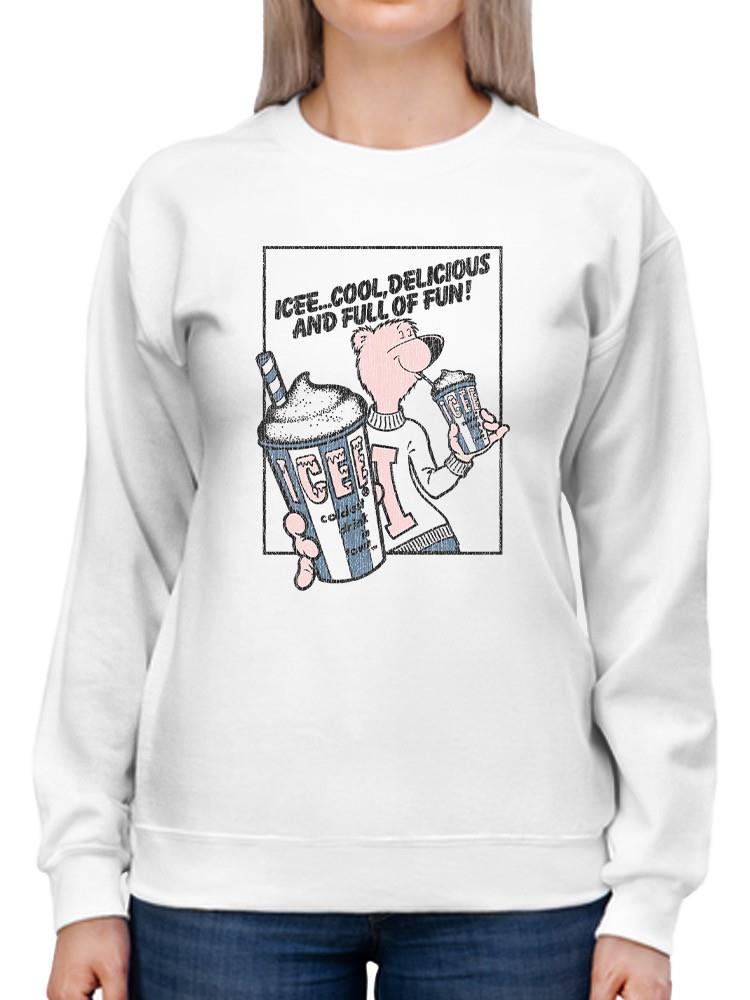 Officially Licensed ICEE Cool Bear Delight - Fun And Refreshing Drink Women's Sweatshirt
