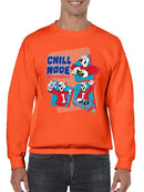 Officially Licensed ICEE Chill Mode Activated - Fun Polar-Bear Graphic Men's Sweatshirt