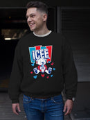 Officially Licensed ICEE Polar-Bear Love - Adorable Cool Heart Graphic Men's Sweatshirt