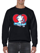 Officially Licensed ICEE Born To Chill Heart - Cozy Polar-Bear Graphic Men's Sweatshirt