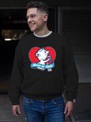 Officially Licensed ICEE Born To Chill Heart - Cozy Polar-Bear Graphic Men's Sweatshirt