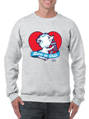 Officially Licensed ICEE Born To Chill Heart - Cozy Polar-Bear Graphic Men's Sweatshirt