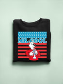 Officially Licensed ICEE Mr. Cool Patriotic Polar-Bear Chill Graphic Women's Sweatshirt