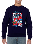Officially Licensed ICEE Coldest Drink In Town -  Bear Retro Cool Graphic Men's Sweatshirt