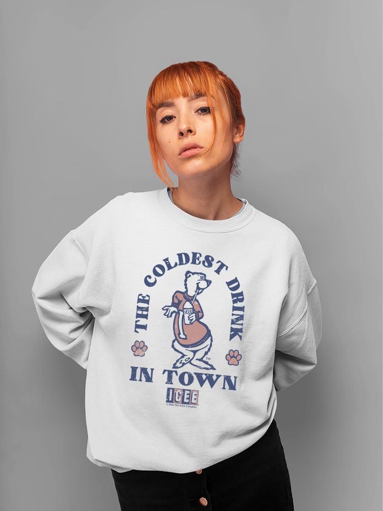 Officially Licensed ICEE Classic Cool - Retro Bear Graphic Women's Sweatshirt