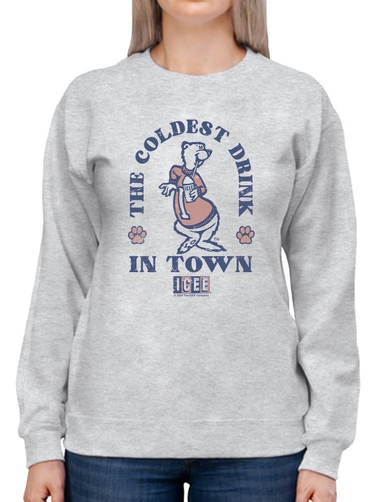 Officially Licensed ICEE Classic Cool - Retro Bear Graphic Women's Sweatshirt