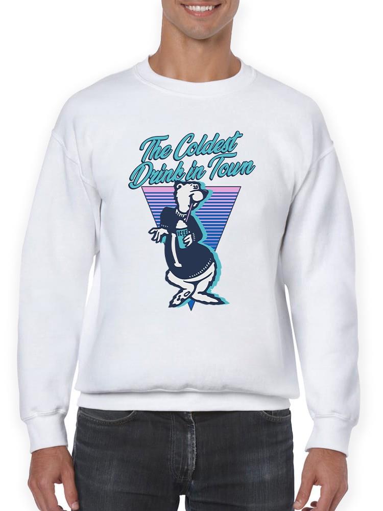 Officially Licensed ICEE Chill Vibes Triangle - Retro Cool Bear Graphic Men's Sweatshirt