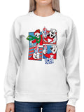 Officially Licensed ICEE Winter Chill Fun - Bear Seasonal Collage Women's Sweatshirt