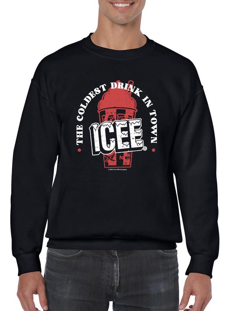 Officially Licensed ICEE Frosty Wave Delight - Coldest Drink Town Graphic Men's Sweatshirt