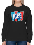 Officially Licensed ICEE Frosty Refresh Retro Graphic Women's Sweatshirt