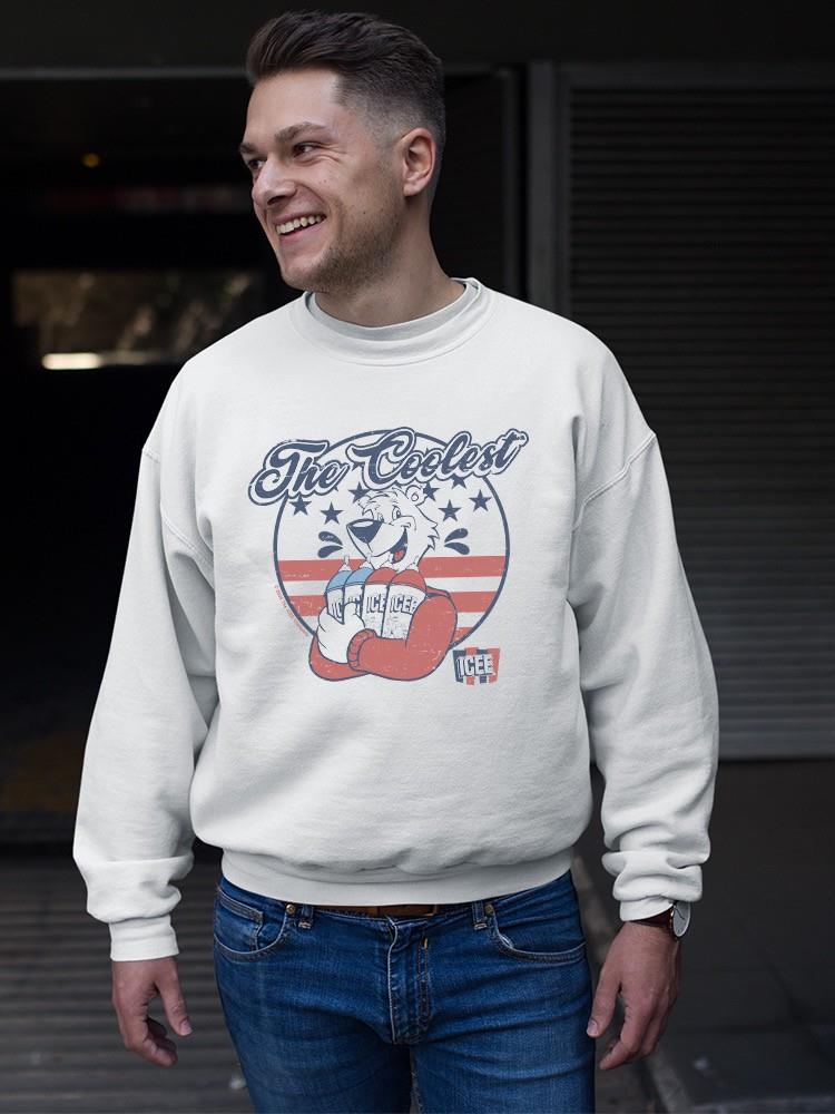 Officially Licensed ICEE Patriotic Retro Bear Slush Graphic Men's Sweatshirt