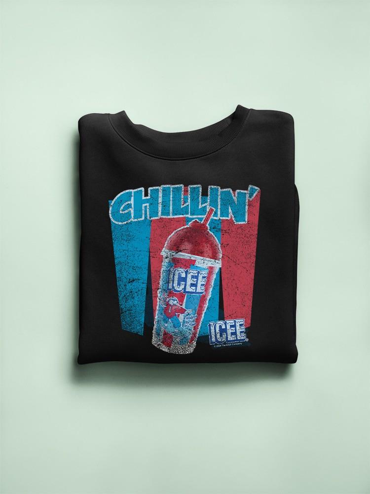 Officially Licensed ICEE Chillin' Trendy Drink - Retro Beverage Graphic Men's Sweatshirt