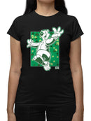 Officially Licensed ICEE Shamrock's Bear Fun - Lucky St.Patrick's Day Graphic Women's T-shirt