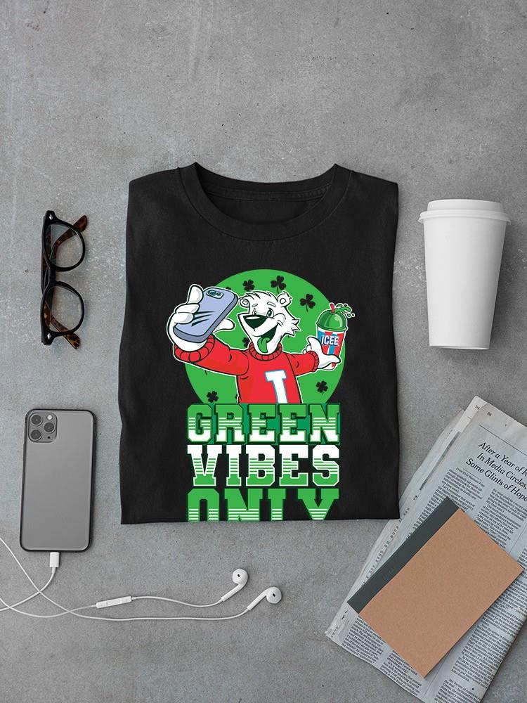 Officially Licensed ICEE Green Vibes Only - Festive St. Patrick's Fun Day Graphic Men's T-shirt