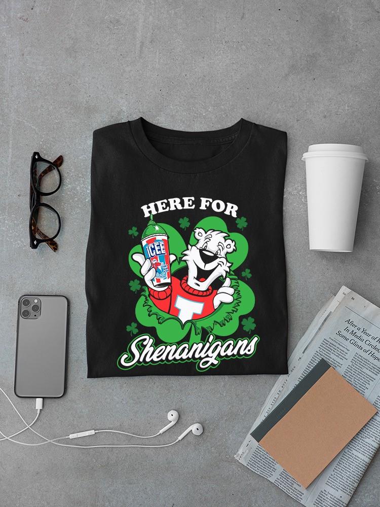 Officially Licensed ICEE Here For Shenanigans - St. Patrick's Day Graphic Men's T-shirt