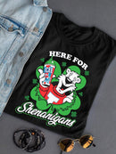 Officially Licensed ICEE Here For Shenanigans - St. Patrick's Day Graphic Women's T-shirt