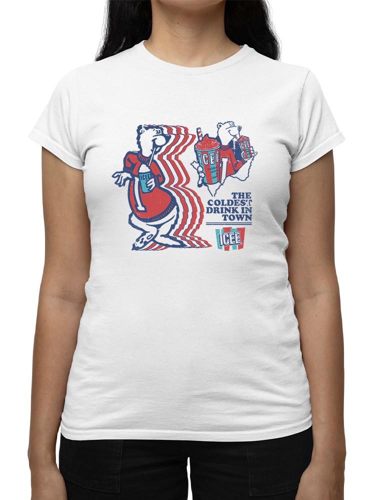 Officially Licensed ICEE Retro Vibes - The Coldest Drink In Town Graphic Women's T-shirt