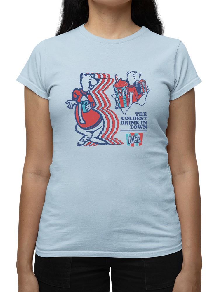 Officially Licensed ICEE Retro Vibes - The Coldest Drink In Town Graphic Women's T-shirt