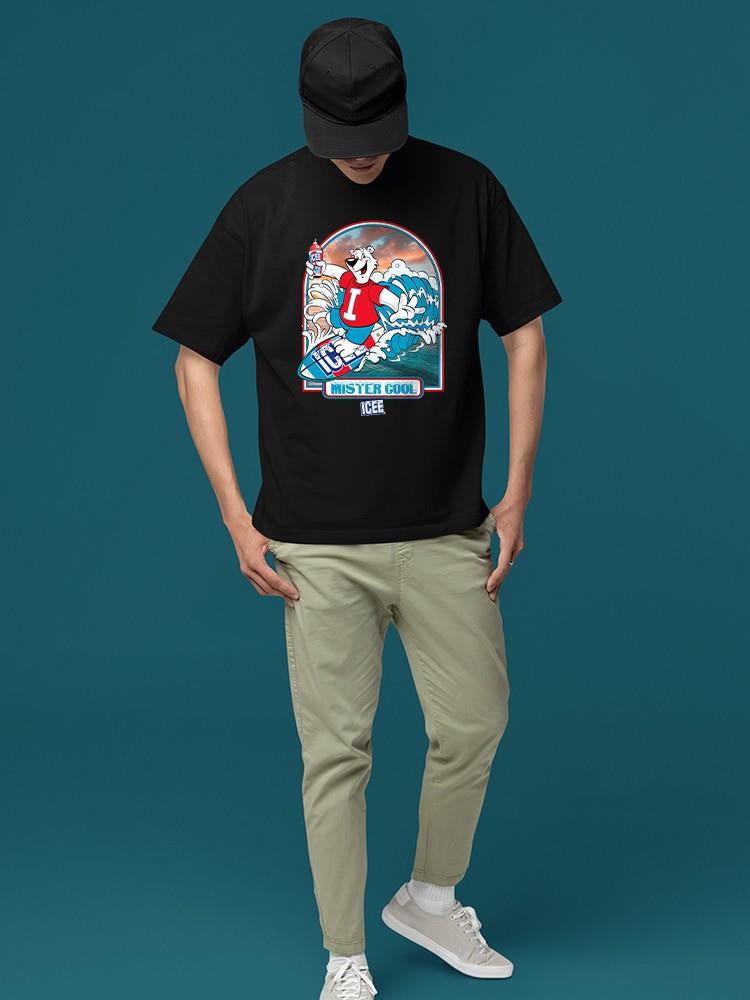 Officially Licensed ICEE Surfing Wave Vibes - Cool Graphic Men's T-shirt