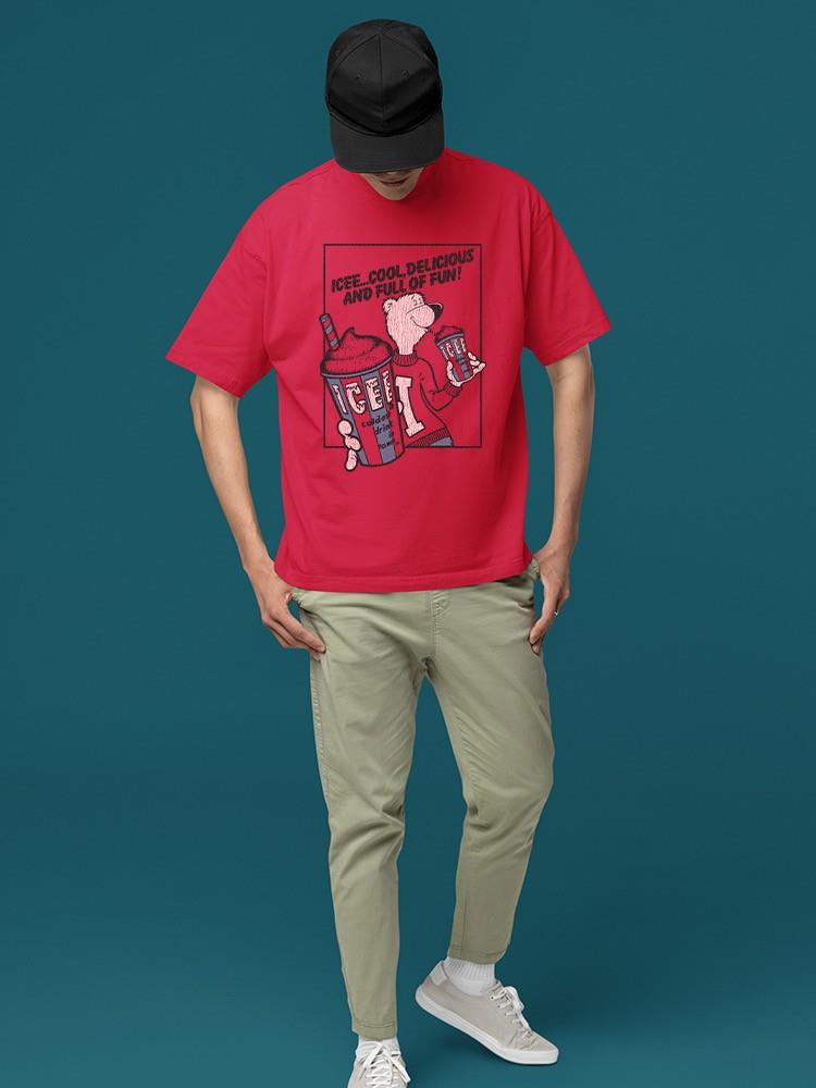 Officially Licensed ICEE Cool Bear Delight - Fun And Refreshing Drink Graphic Men's T-shirt