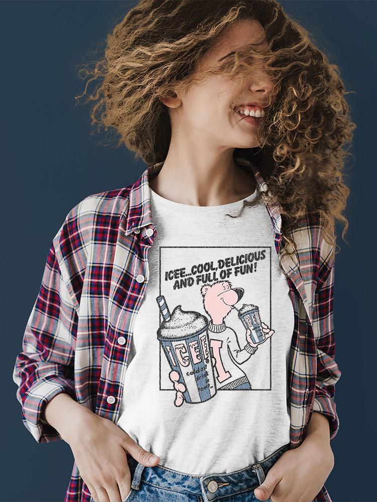 Officially Licensed ICEE Cool Bear Delight - Fun And Refreshing Drink Graphic Women's T-shirt