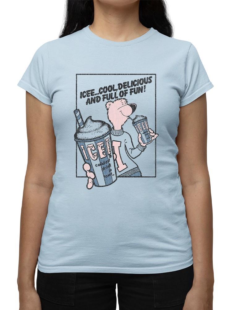 Officially Licensed ICEE Cool Bear Delight - Fun And Refreshing Drink Graphic Women's T-shirt