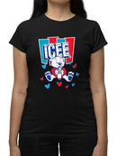 Officially Licensed ICEE Polar-Bear Love - Adorable Cool Heart Graphic Women's T-shirt