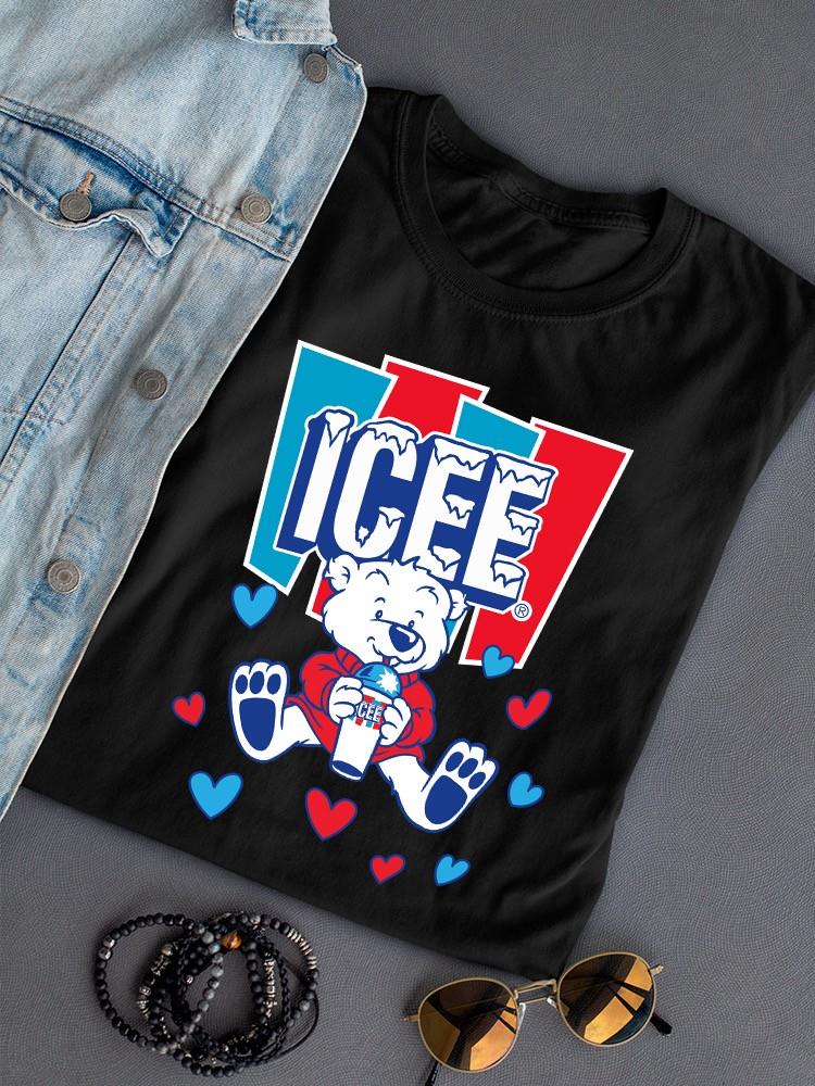 Officially Licensed ICEE Polar-Bear Love - Adorable Cool Heart Graphic Women's T-shirt