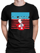 Officially Licensed ICEE Mr. Cool Patriotic Polar-Bear Chill Graphic Men's T-shirt